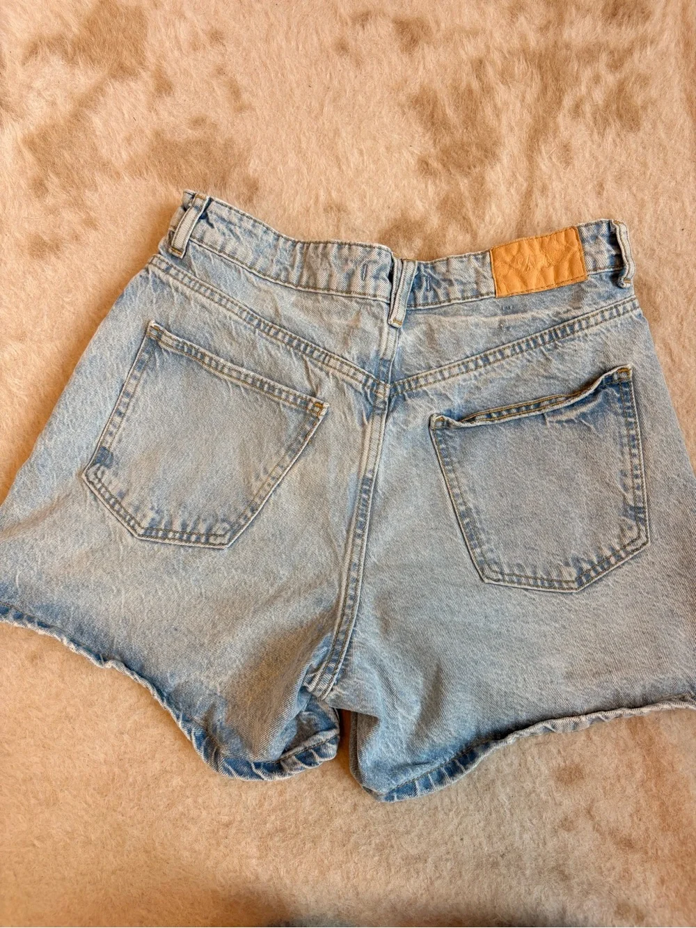 Zara Vintage Light Wash Denim Shorts